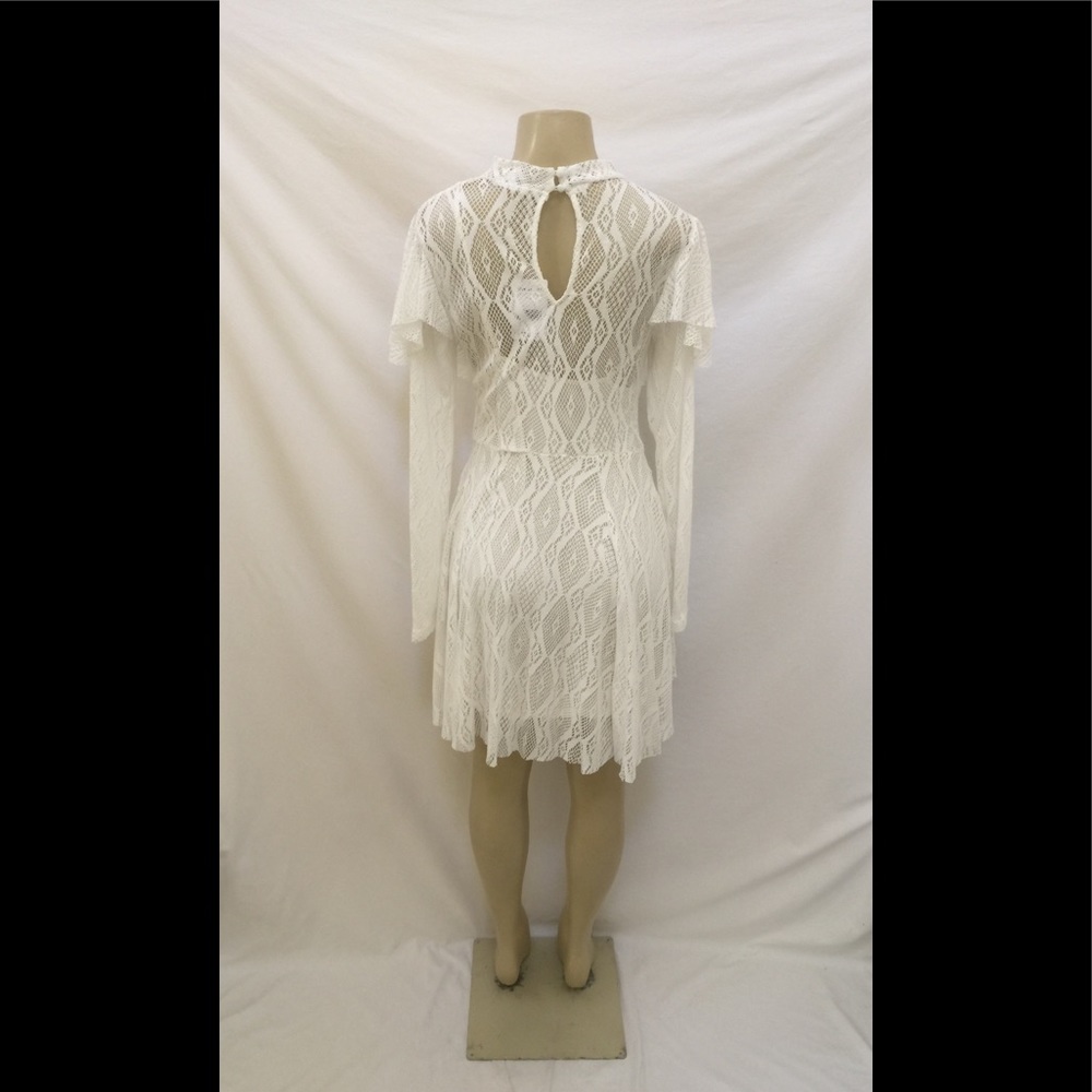 NWT Free People Size Small White Lace Dress - Picture 6 of 9